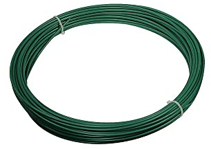 VERDELOOK Matassa Plast, Filo di Ferro plastificato, Diametro 1.8 cm Lunghezza 20 m, Verde
