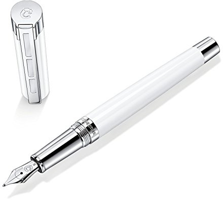 STAEDTLER Initium Resina Füllhalter, weißes Edelharz, EF, Made in Germany, mit edler Geschenkverpackung, 9PB110EF