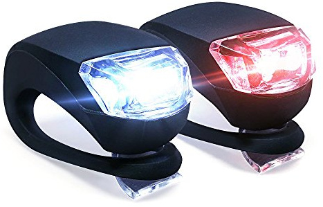Collory Jeu de lumières LED en Silicone pour poussettes, y Compris Les Batteries | Lampes étanches | Éclairage de Bicyclette, Scooter, Fauteuil Roulant
