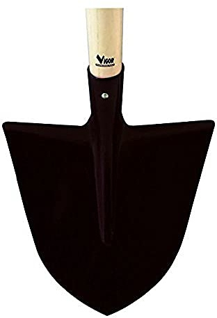 Vigor 7213020 trädgårdsskål med akut spets Trä, Svart, 130 cm