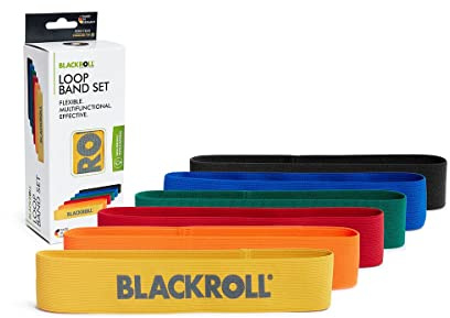 BLACKROLL® Loop Band (32 cm), Fitnessband für funktionales Training, hautfreundliches Widerstandsband, Trainingsband für zu Hause, Büro oder Park, Verschiedene Widerstandsstärken, Made in Germany
