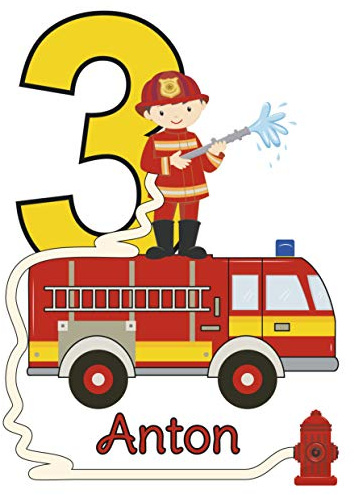 MissRompy Geburtstag DTF Bügelbild Feuerwehr (834) für dunkle und helle Stoffe Zahl groß Aufbügler Alter Bügelbilder Applikation Aufbügelbild