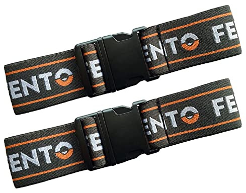 FENTO ORIGINAL Clip-Elastikbänder Original Knieschoner- Austauschbar und verstellbar - 2 Clip-Elastikbänder pro Set