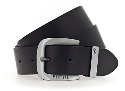 MUSTANG Leather Belt W95 Black