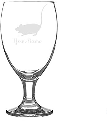 Personalised Rat Craft Beer Snifter Glass Animal Gift for Him for Her
