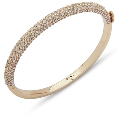 DKNY Kristall-Armband mit Farbverlauf, Gold- und Silberton mit Kristallen, Damenarmband mit Box und Zungenverschluss, tolles Geschenk für Frauen, Einheitsgröße, Kristall, ohne Edelsteine,