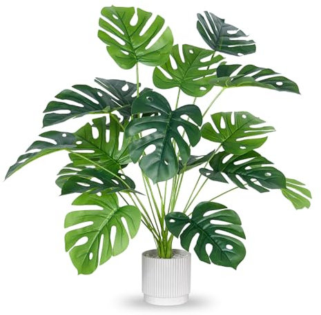 ELTNEGSA Künstliche Pflanzen, 71,1 cm, groß, für den Innenbereich, hohe künstliche Monstera-Pflanze für Zuhause, Büro, Wohnzimmer, Garten, Dekoration