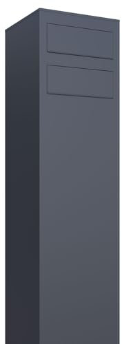 Briefkastenanlage, Design Briefkasten Monolith for Two Anthrazit - Bravios
