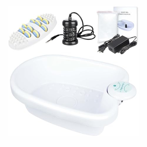 Dremdo Ionische Detox Fuß Bad Maschine Mit Fuß Massage Roller, Ionen Reinigen Fuß Spa Maschine Fuß Roller, Alles in Einem Negativen Detox Fuß Massage Bad,Ionic Foot Bath