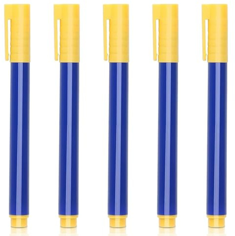Geldscheinsprüfer Stift,5 Stück Stift Geldscheinprüfer als Geldscheintester,Geldprüfer Stift,Falschgeld Prüfer Stift,für Euro, Dollar, Britische Pfund,Won us,Yen