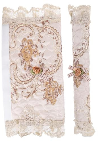 jojofuny Copri Maniglie Frigorifero Ricamo Protezione Antiscivolo Per Maniglie Elettrodomestici Cucina Morbido Lavabile Colore Rosa Con Stile Casual Random