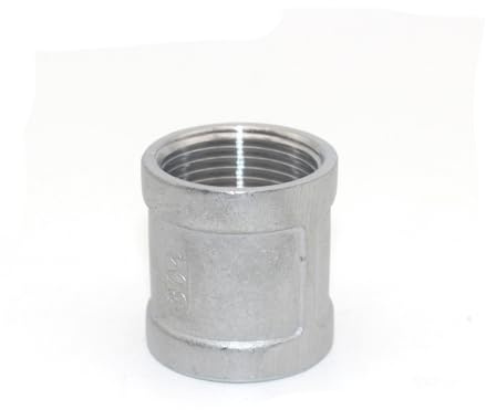 304 Stainless Steel Inner Threaded Pipe clamp, Internal Thread Heating Straight joint1/2 1/8 1/4 3/8 Pipe Joint,1/4