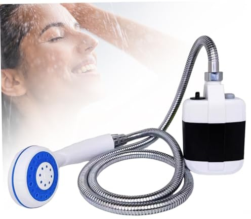 Ducha de campamento portátil, ducha portátil USB eléctrica con bomba para acampar, senderismo, viaje, lavado de automóviles, limpieza de mascotas