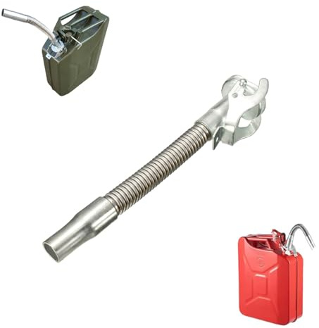 Genérico Tubo De Combustible Automotriz De Acero Inoxidable, Herramienta Antiestática para Vaciado De Combustible, Guía De Tubería para Tambor De Aceite Multifunción (1pcs)