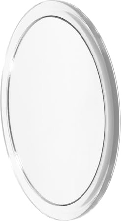 BAZEITFLOW Espejo Maquillaje Aumento con Ventosa para Baño Espejo Aumento Baño Concavo Alta Definición Fácil Instalación Compacto Distorsión para Cejas y Maquillaje
