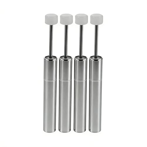 Oblivix 4 Stück Austausch Türdämpfer für Mülltonnen-Deckel – Soft-Close Ersatzdämpfer für Kraftspeicher Klappenhalter, Gedämpftes langsames Schließen für Küchen- & Büromülleimer