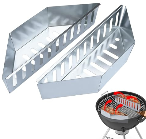 Lembeauty Kohlekorb Für Grill,2-Teiliger Robuster Hitzebeständiger Aufbewahrungsorganizer,Feuerkorb - Für Grillen Camping Picknick Outdoor Garten Und Feuerstelle