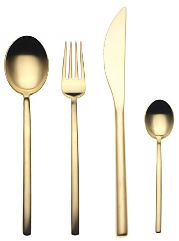 MEPRA Due Ice Oro Servizio, 24 Pezzi, Acciaio Inossidabile 18/10