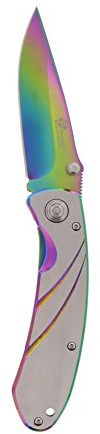 Pradel Excellence - CK002TI - Couteau de Poche Lame 20 x 2.7 x 1.7 cm Inox/Revêtement Titane