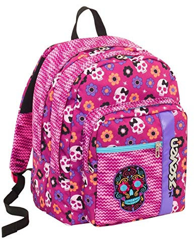 Seven Zaino Scuola Outsize, Me X I Girl, Rosa, 33 Lt, Inserti Rifrangenti