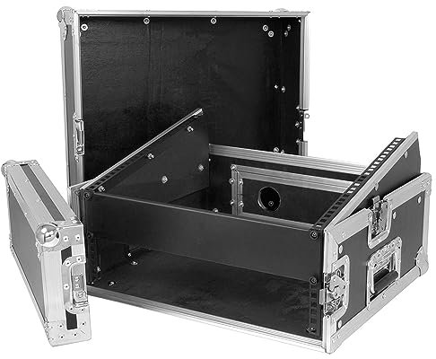 Power Dynamics PD Mixer Flight Case 8U x 2U 19 Rack Equipment – Protective Travel Road Case for DJ Disco PA Mixer Gear with Removable Panels & Aluminium Edges, 532x523x325mm