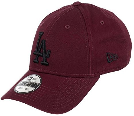 New Era Los Angeles Dodgers MLB Cap Verstellbar 9forty Kappe Baseball Weinrot - One-Size