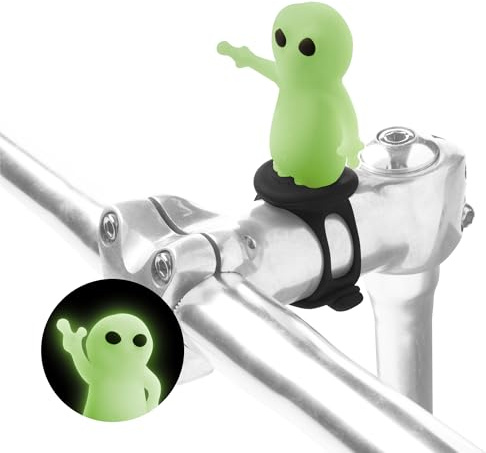 Bone Character Bike Domestique – Dekoratives Silikon Fahrrad-Accessoire für Lenker oder Vorbau, Wetterfest, Universelle Passform, Fahrrad- & E-Bike-Dekoration (Alien)