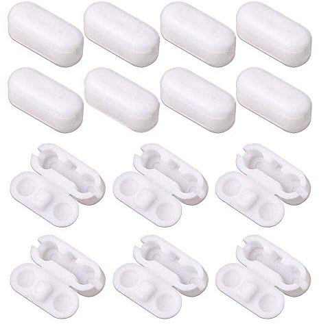 Replacement Plastic Blind Pull Cord Connector Clips - Plastic Chain Roller, Roman, Vertical (20)