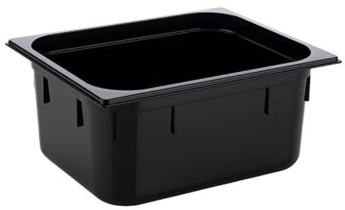 APS 82066 GN 1/2 Récipient Gastronorm en polycarbonate - Dimensions : 325 x 265 mm - Hauteur : 150 mm - Volume : 8,9 l - Noir