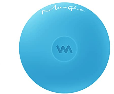 Maxgia 2 Mini Massage Ball, 5 Speeds Vibrating Massage Roller Ball for Palm, Hand, Foot, Leg, Neck, Back, Trigger Point Muscle Therapy Ball for Myofascial Release, Plantar Fasciitis Relief, Blue