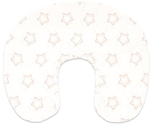 BUBBLIN - COCCOLA IL TUO BIMBO Funda de cojín para lactancia 100% algodón con cremallera oculta (Funda de cojín para lactancia, Estrella) (Funda de cojín para lactancia, Estrella)