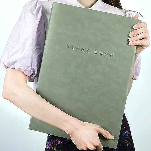 A3 Notizbuch Skizzenbuch, 760 Seiten 380 Blatt, 420×290mm, 80g/㎡, Grün