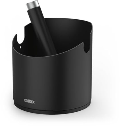 Xavax Avtappningsbehållare för kaffesump (knockbox barista, halksäker, avslagsbox, espresso, kaffebehållare, espresso, avknoppare tyst för kaffe, förvaringslåda för portafilter bärare)