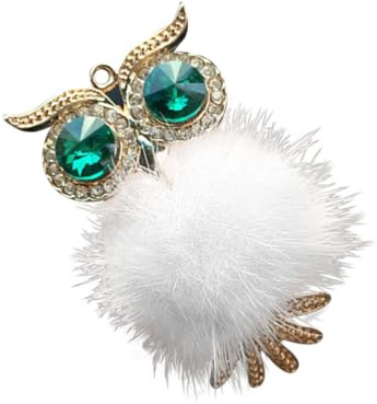 Clip de Parfum Voiture Hibou en Alliage Blanc pour Ventilation | Diffusion D’huile Essentielle, Fixation Arrière Incluse, Accessoire pour Auto Véhicule