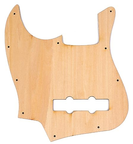 Supvox Handgemachter Wellenmuster Gitarren-pickguard Aus Holz Kratzschutzplatte Für Musikinstrumente Hellbraun Hochwertige Geruchsfreie Und Temperaturbeständige Materialien Für