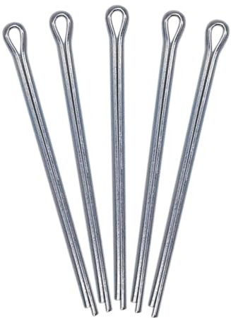SKIR'CO (100 Stück) Splinte aus verzinktem Stahl 3,2 x 63 mm, Splintstifte, DIN 94, Splinte aus Metall