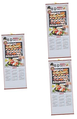 COHEALI 3St Jahr des Drachenkalenders 2024 Tageskalender chinesischer Kalender 2024 Jahreskalender Mond- bauernkalender lunar calender deko Heimkalender Traditioneller Wandkalender Papier