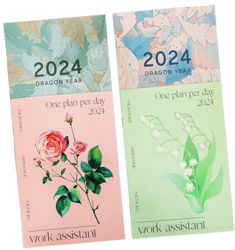 JEWEDECO 4stücke Monatsplaner Wochenplaner Planer Akademisches Jahr Tagesplaner Wochenplaner Akademischer Planer Stundenplaner Kalender Monatsplaner
