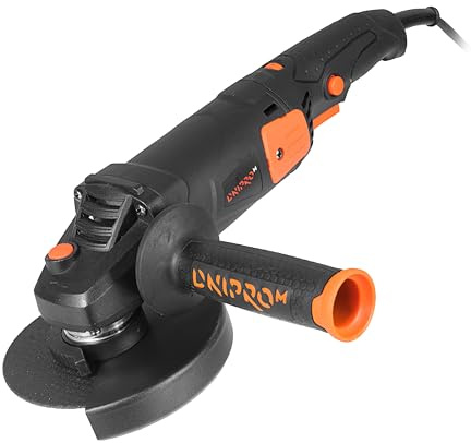 Amoladora Angular Dnipro-M GL-145S 950W 125mm, Regulador 3000-10500 RPM | Potencia optimizada hasta 1150W en uso continuo │ Cambio rápido de disco, eje M14 │ Solo 2,4 kg, protección IP20
