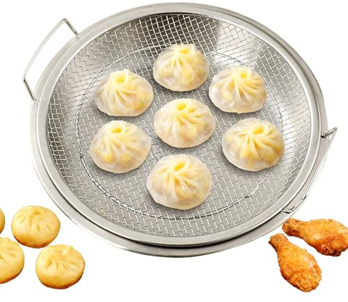 Jubilofex Küchen-Dampfkorb, rutschfester Griff, Sieb, Lebensmittelkochen, Dampfkorb – für, Mahlzeiten, Vorbereitung von Eiern, Fisch, Knödel, Zuhause, Wohnung