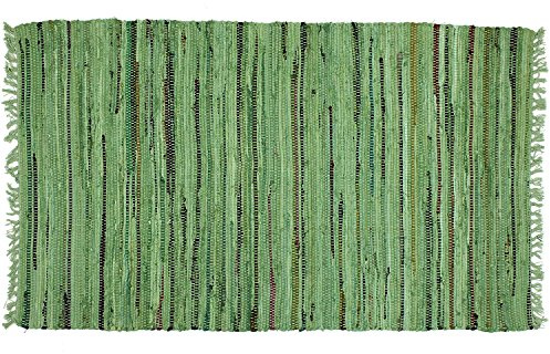 Sturbridge Country Rag Rug in Sage 30 x 50
