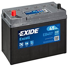 EXIDE Excell EB457 Batterie de Voiture 45Ah 330A