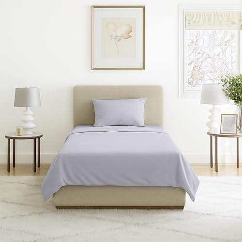 Lavish Home Brushed Microfiber Sheet Set, Silver Gray, 3-Piece-Set, Twin