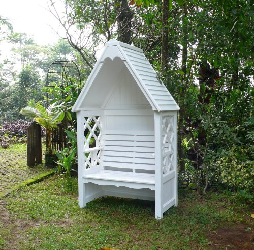 Wugos Laubenbank Bali Rosenbank Pavillon Gartenbank Bank Teehaus Liebesbank