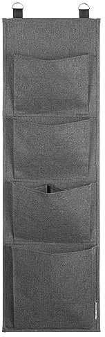 Bigso Box of Sweden Hanging Storage Organiser with 4 Large Compartments - Grey