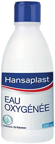 HANSAPLAST - Eau Oxygénée 10 Volumes - Désinfectant Plaies à Usage Externe - Pour Les Petites Plaies ou Blessures Superficielles - Eau Oxygénée 3% de Peroxyde d'Hydrogène - 250 ml