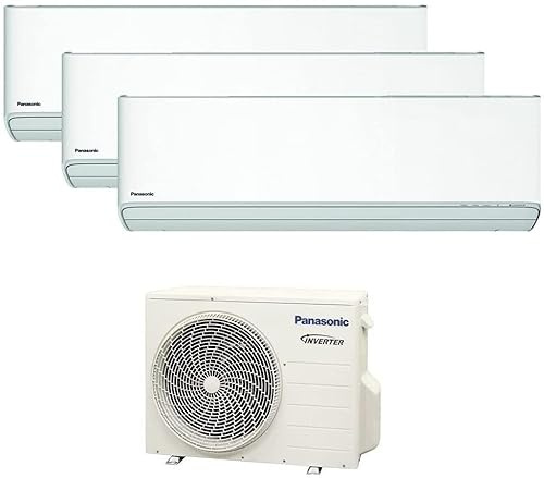 Panasonic - climatiseur split etherea r32 panasonic 7000+7000+7000 btu a+++ wifi nanoex