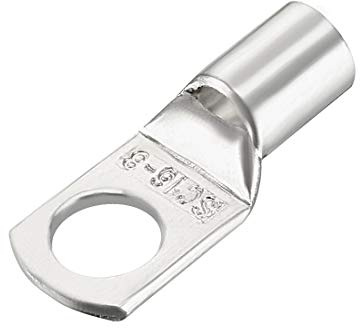 sourcing map 100Stk SC16-8 nicht isolierte U Type Kupfer Falzterminal 16mm2 Draht Silber DE de