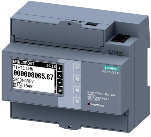 Siemens 7KM2200-2EA30-1JA1 Compteur électrique (Power Current, kWh, 417 g)