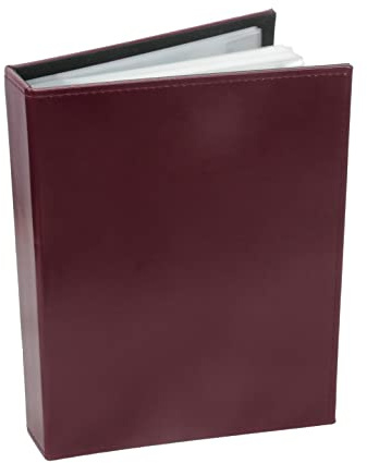 Ursae Minoris Stratum Currency Album for 300 Banknotes 100 Pages Burgundy